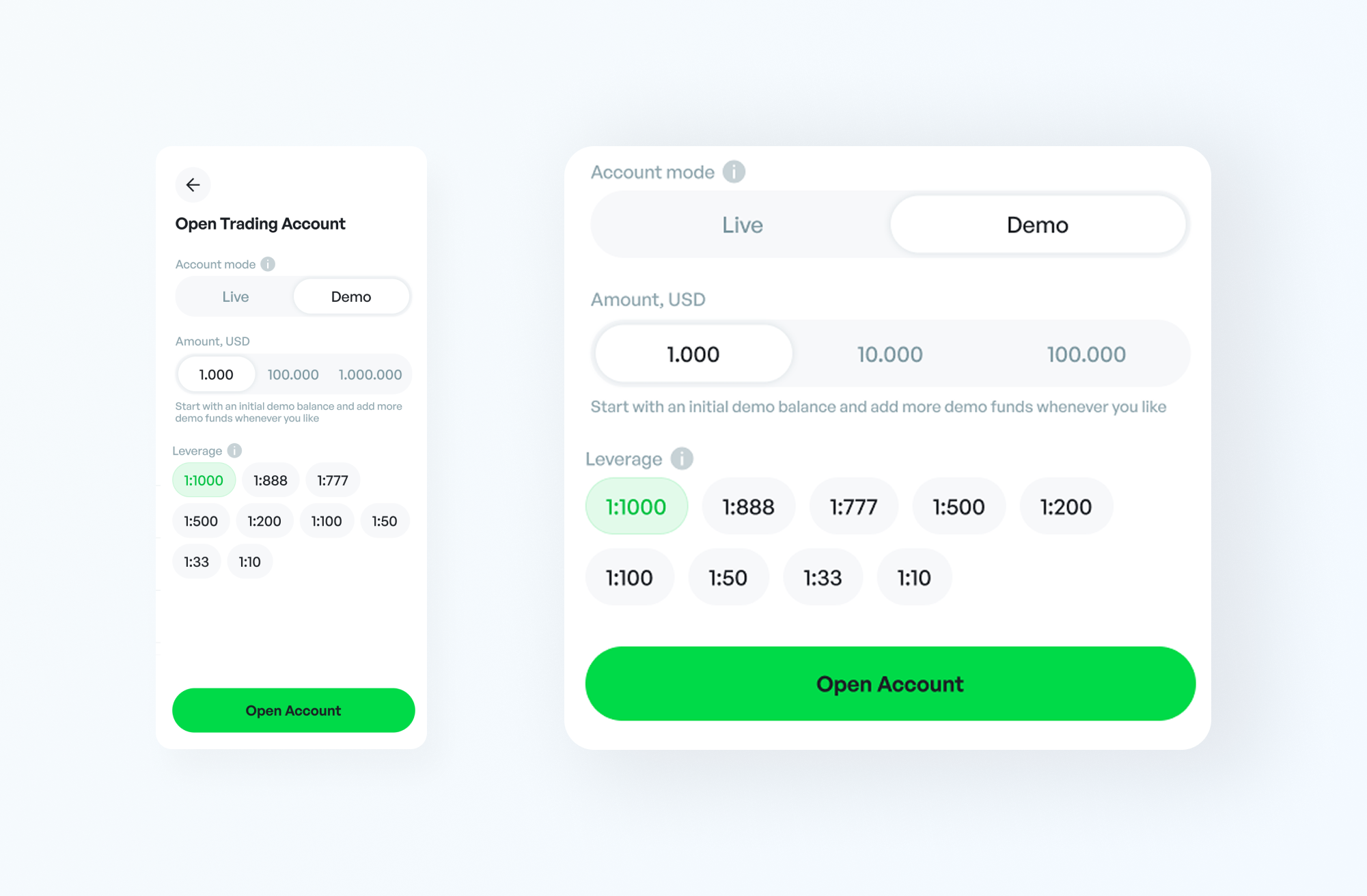 Web and mobile client area