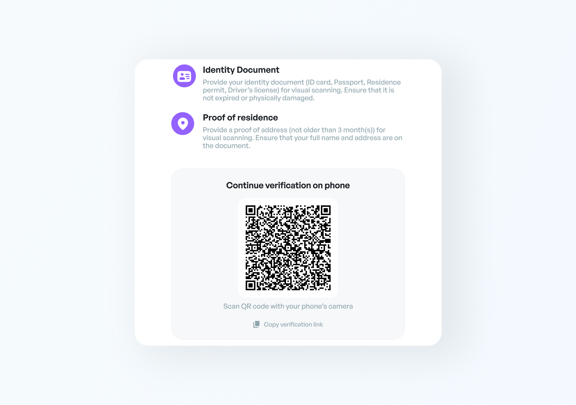 Amega client area screen 3