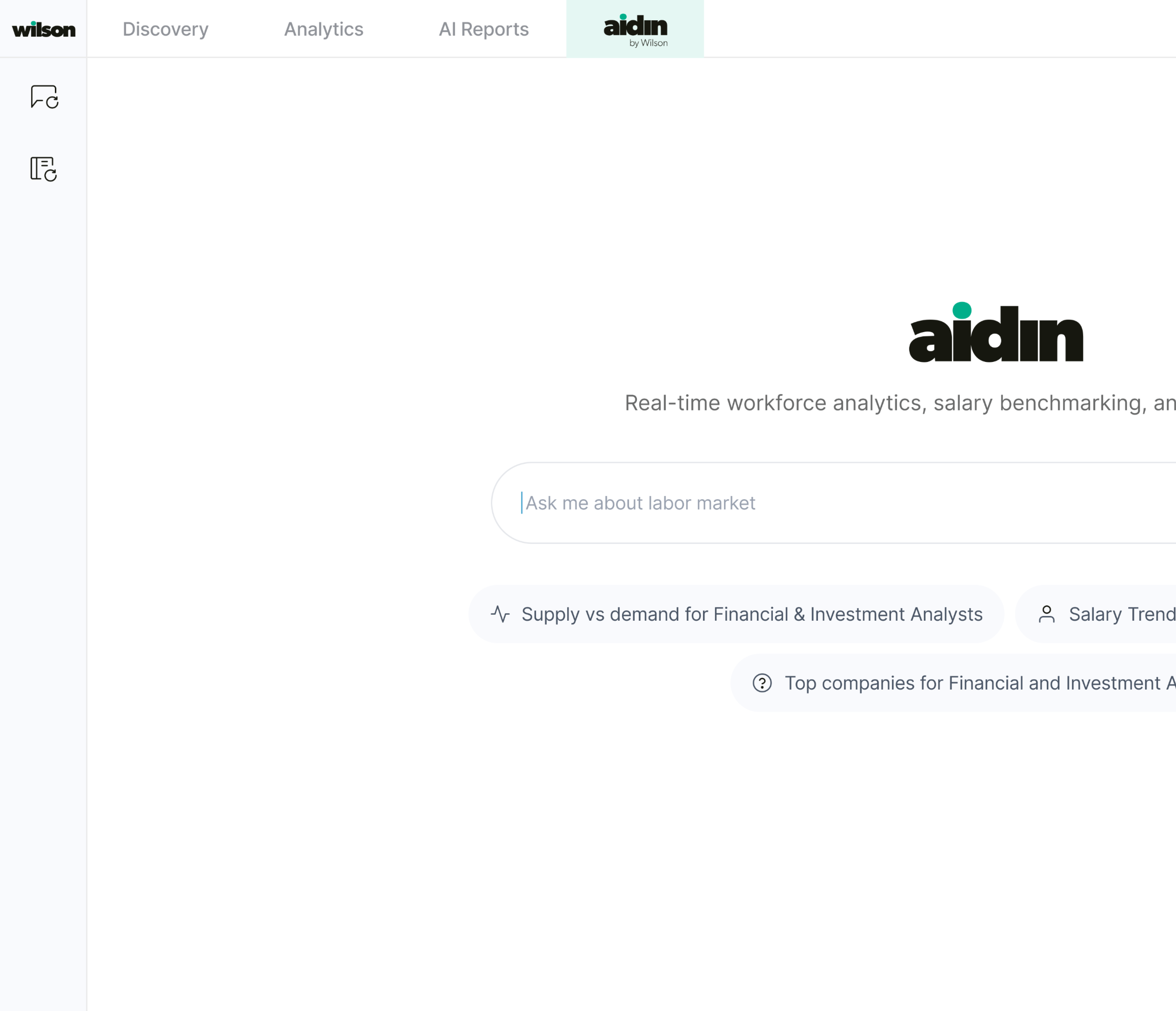 Labor Market Analytics Platform interface