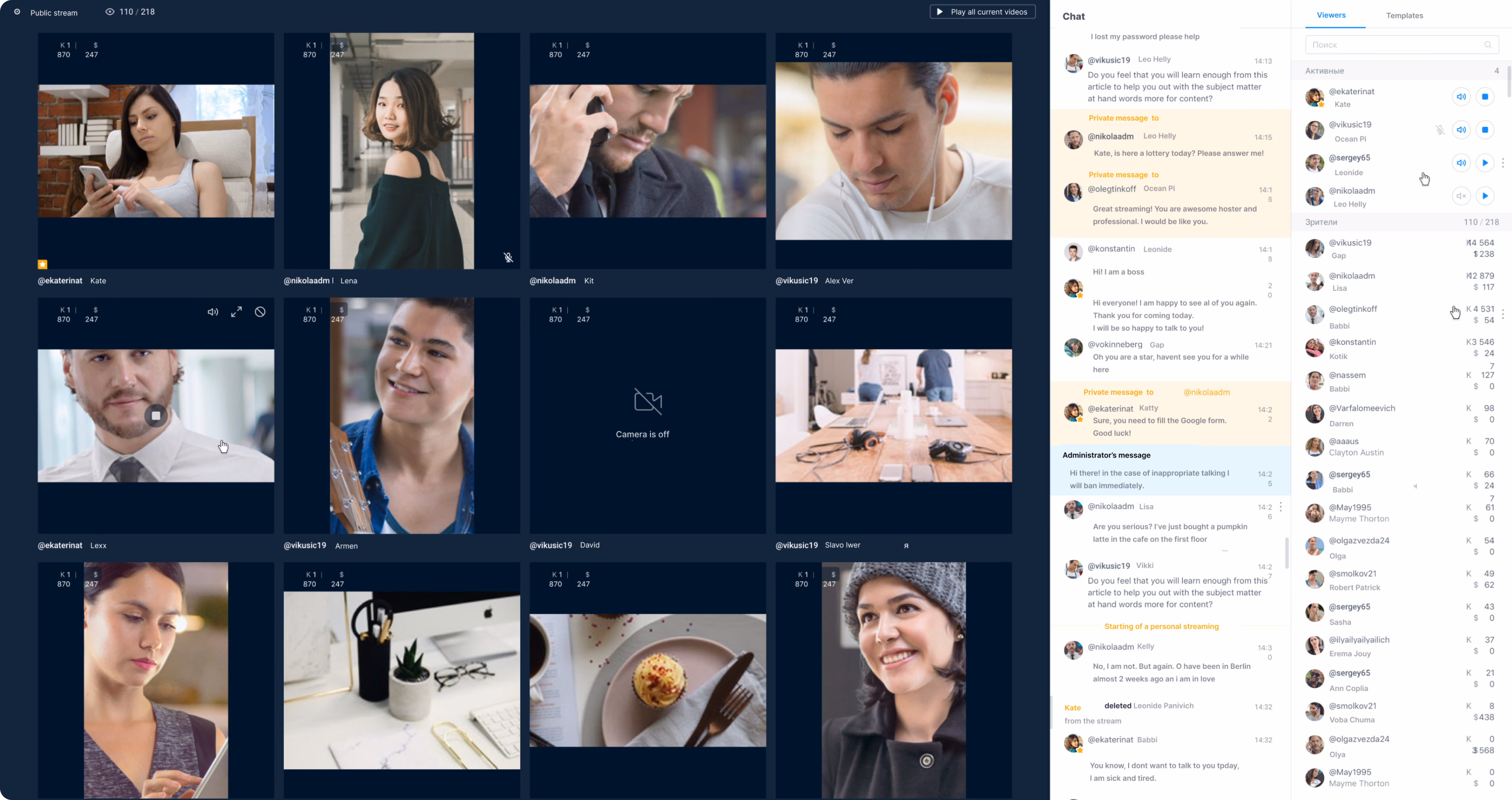 Operational reporting dashboard